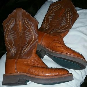 Lucchese 2000 full quill ostrich boots